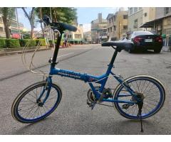 20吋鋁合金折疊指撥式變速腳踏車 功能正常 台中市面交（外縣市可寄） - 1/1