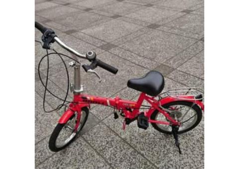 可議價~二手16吋變速折疊腳踏車/紅色藍色2色可選