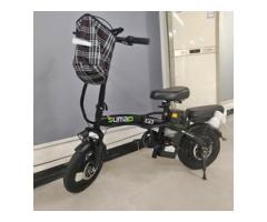 送給老婆的14吋折疊電動腳踏車，老婆不敢騎行上路，全新的沒有騎過一次，便宜出清了