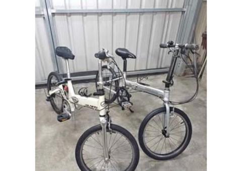 出售2台20吋捷安特小折!!!登山車自行車腳踏車二手車公路車小徑!捷安特美利達 giant merida. !!!