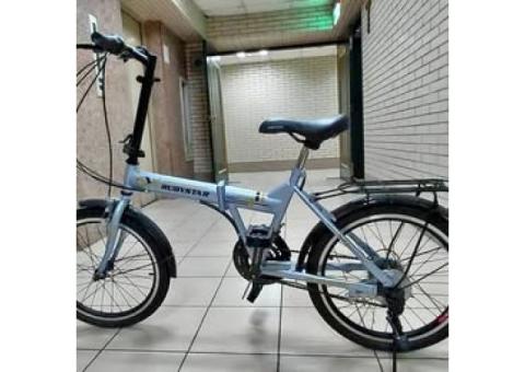 (全新) RUBYSTAR 20吋 折疊變速腳踏車 自行車 淺藍色