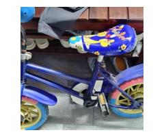 售兒童腳踏車附輔助輪（藍色） - 1/1