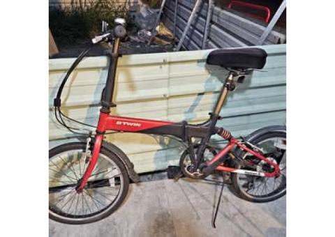 迪卡儂20吋鋁合金摺疊變速腳踏車