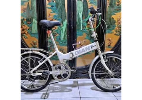 No discount 鋁合金20吋捷安特fd806 6速折疊腳踏車桃園適合140-170附燈鎖giant Aluminum folding bike Taoyuan Station can cod