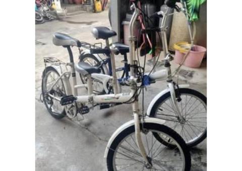 國產20吋親子折疊腳踏車出售,煞車變速功能正常,一台1200元!