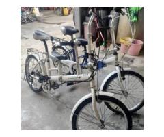 國產20吋親子折疊腳踏車出售,煞車變速功能正常,一台1200元！