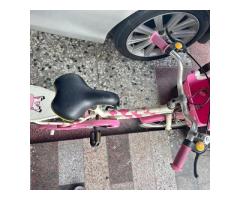 小女孩粉紅腳踏車