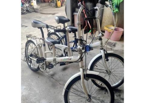 國產20吋親子折疊腳踏車出售,煞車變速功能正常,一台1200元！