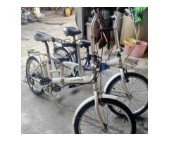 國產20吋親子折疊腳踏車出售,煞車變速功能正常,一台1200元！