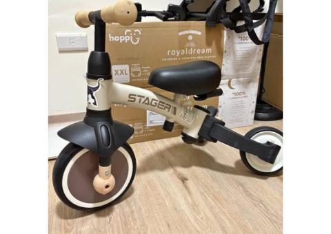 QPlay STAGER四合一兒童三輪車 平衡車 滑步車 三輪車 腳踏車