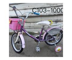 C103二手16吋捷安特GIANT帶籃子帶後座帶輔助輪兒童腳踏車 - 1/1