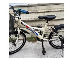 C99 二手20吋單速USMAY YS201白色帶籃子兒童腳踏車