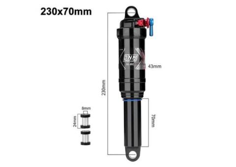 DNM AO-8RC 避震器 軟尾腳踏車減震器氣壓後膽三段鎖定 阻尼調整