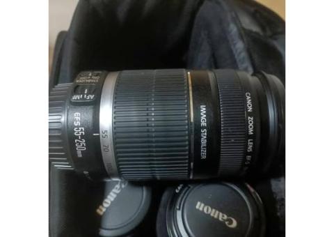 Canon EF 鏡頭 (50mm/18-55mm/50-250mm)實品如照