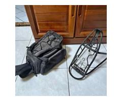 腳踏車自行車26吋鋁合金後貨架+捷安特鎖座管式快拆後包兩個一起賣200桃園自取不寄送