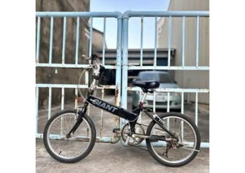 已收訂 二手捷安特初代黑武士(Giant)FD-806 20吋六速折疊腳踏車