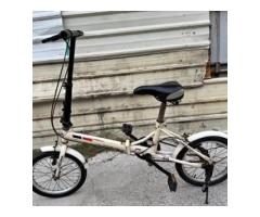 B95二手16吋單速白色折疊腳踏車 - 1/1