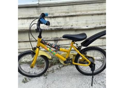 C85二手16吋黃色兒童腳踏車
