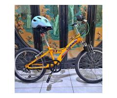 捷安特20吋shimano 6速避震兒童腳踏車適合身高120_130附燈鎖安全帽桃園自取 - 1/1