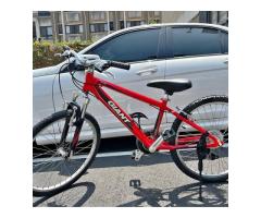 GIANT YS488捷安特通勤變速腳踏車24吋21速 鋁合金 前避震 全新座椅 全新鏈條 全新把套 全新前後V夾 全新前後輪外胎 前後輪快拆 - 1/1