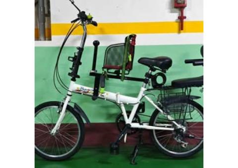 瑞峰親子摺疊腳踏車2台加快拆親子座椅1個
